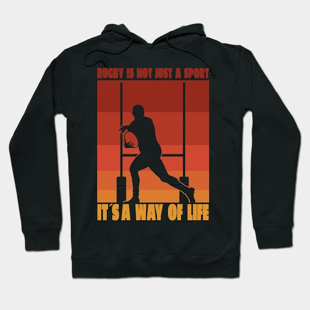 Rugby is not just a sport, it's a way of life Hoodie by AbirAbd